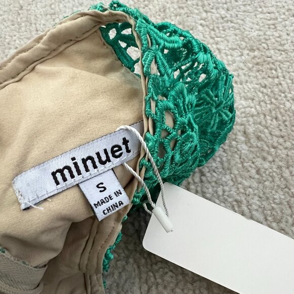 NWT Minuet Green Lace Dress S - Picture 2 of 9
